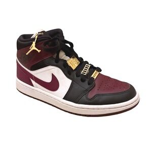 Jordan 1 Mid SE "Black/Dark Beetroot"  Sneakers CZ4385-016 Size‎ US Women's 7.5